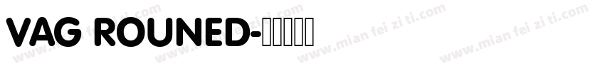 VAG ROUNED字体转换